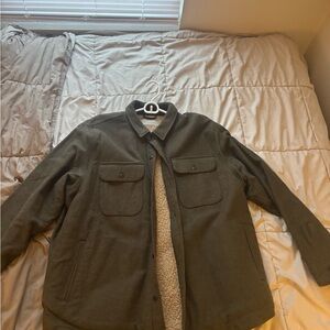 Everlane Green Lightweight Shirt Jacket